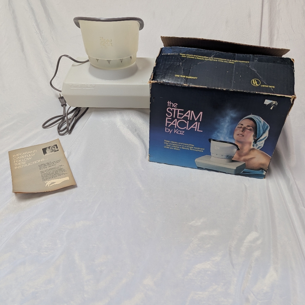 Vtg The Steam Facial by Kaz Pore Cleansing Facial Steamer & Room Humidifier Work